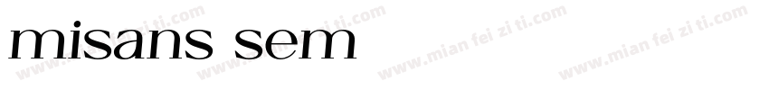 misans sem字体转换